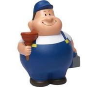 Mbw - Figurine squeezie Mr Bert Plombier - 24225 - bleu Bleu G