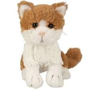 Peluche Chat 60823 Marron Clair Et Blanc