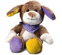 Mbw - Peluche chien 60692 - marron violet et jaune G