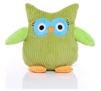 Mbw - Peluche chouette cotelee Owl - 60517 - vert Vert G