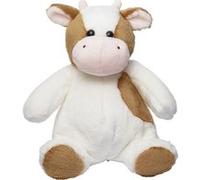 Mbw - Peluche vache - M160192 - marron clair et blanc G