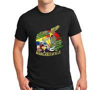 MBWECWS DuPu Putain Jimmy Buffett Margaritaville Men's Black T-Shirt Black(Large)