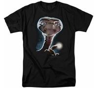 MBWECWS E.T. The Extra Terrestrial Portrait T Shirt Mens Licensed 80S Movie Black(Large)