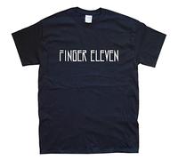 MBWECWS Finger Eleven White Yellow Black Red Mens Women T Shirt 100% Cotton Sizes S M L X Colours Black, White(X-Large)