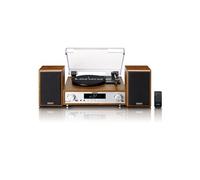 MC-160WD - Ensemble stéréo HiFi avec platine vinyle, radio DAB+/FM et Bluetooth - Bois