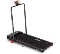 Mc-70 Tapis De Course Pliable À Vitesse Réglable Jusqu'à 10 Km/H,Inclinaison,Surface De Course 38.5x95cm,Guidon Rabattable Et Écran Lcd