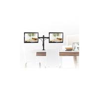 Maclean MC-754 - Kit de montage - pour 2 écrans LCD - noir - Taille d'écran : 13"-32" - montrable sur bureau Noir G