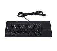 MC-818 Clavier USB, filaire pavé tactile intégré Port HUB clavier à 82 Touches Filaire Touchpad touches muet Ultra mince pour ordinateur portable bureau Structure mécaniques Ergonomique Mute Ultra-M