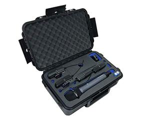 mc-cases Etui pour Sennheiser Evolution Wireless G4 Series - Sennheiser EW G4 - Beaucoup d'espace pour Les Accessoires tels Que 4X émetteurs de Poche, câbles et Plus Encore