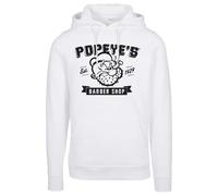 Mc Clothes Popeye Barber Shop Hoodie Blanc M Homme