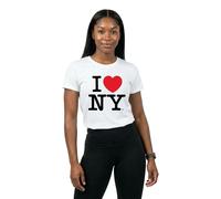 Mc Clothes T-shirt manches courtes I Love NY Blanc Femme 2XL