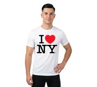 T-shirt oversize Merchcode I Love NY Blanc L