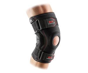 Mc David Knee Support Brace with Polycentric Hinges - Black - Extra Large (XXL) - Maximum Protection: High-level support; improving medial and lateral stability, helping reduce injury and assist recovery. Designed for Playing Sport.