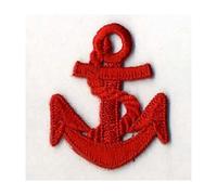 Mc Ecusson Thermocollant Ancre Marine Coloris Rouge