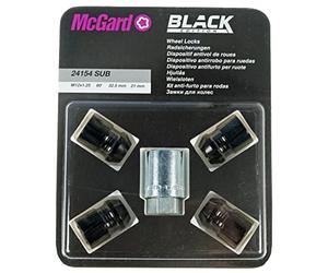 Mc Gard 24.154 SUB Kit Écrou de Protection des Roues, Noir