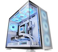 Mc-Nova2, Boîtier Gaming Custom Xxl E-Atx, Double Verre Trempé Continu Sans Cadre, Support Complet Refroidissement Liquide, Aluminium Aérospatial 2Mm, Tour Pc À Double Chambre,Usb[ZHB0780]