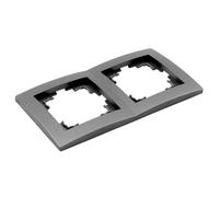 MC POWER 1534763 Flair Cadre pour 2 prises Anthracite mat