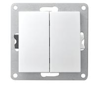 MC Power Flair Interrupteur va-et-vient 2 voies 250 V ~/10 A UP Blanc mat