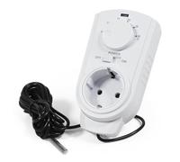 MC POWER - Prise thermostatique de contrôle de la climatisation | TCU-440 | 5-30 °C max. 3500 W, 230 V/16 A, capteur de température | Commande des climatiseurs et des chauffages sans pose de câble.