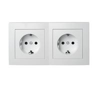 MC POWER - Prises murales | FLAIR | Set Starter 2S 3 pièces | blanc, mat