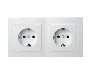 MC POWER - Prises murales | FLAIR | Set Starter 2S 3 pièces | blanc, mat