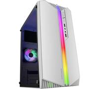 Mc-S1, Boîtier Pc Gaming Compact Micro-Atx, Éclairage Argb 12 Modes, Ventilateur Frgb, Fenêtre Latérale Complète, Blanc[HUB6110672]