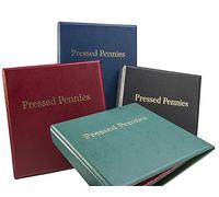 MC.Sammler Album de pièces de monnaie pour 200 pièces de monnaie Pressed Pennies | Album de collection pour pièces allongées, jetés de pressage, pièces de monnaie souvenirs | Rouge |