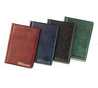 MC.Sammler Album de Poche pour 96 pièces de 1 2 5 Euros Classeur pour Monnaie Numismatique | Rouge |
