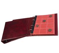 MC.Sammler Album pour pièces de Monnaie pour 120 pièces de 10 Euros (Rouge)