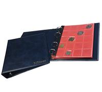 MC.Sammler Classeur pour 200 Monnaies | 10 Feuilles + Intercalaires | Pochettes 35mm x 40mm | Idéal pour pièces jusqu'à 31 mm de diamètre | 1, 2,5 Euro | Bleu |