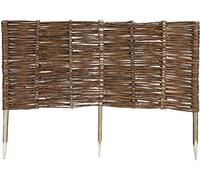 MC.Sammler Panneau en Saule tressé Palissades en Bois 16 Dimensions Hauteur: 40 cm Longueur: 120 cm clôture de Jardin 1 pièce