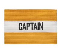 MC-Trend Brassard de capitaine de football : brassard de haute qualité et élastique pour tous les âges - Choix parfait pour votre capitaine d'équipe capitaine (1, jaune/blanc)