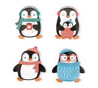 MC-Trend Lot de 4 chauffe-mains au design mignon de pingouin d'hiver