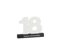 MC-Trend XL Livre d'or pour 18e Anniversaire français en Bois Joyeux Anniversaire à écrire sur Une idée Cadeau créative DIY (18e France)