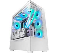 Mc-Ult, Boîtier Gaming Custom Xxl E-Atx, Double Vitre Tempérée 90° Sans Cadre + Porte Latérale, Refroidissement Liquide Complet, Tour Pc Avec Design À Double Chambre Verticale, Bla[ZHUJ3892]