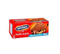 MC VITIE'S - Biscuits Sablés Gourmands au Chocolat au Lait, Texture Fondante (Paquet 300g) - Le Lot De 4