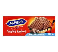 Mc Vitie's Sablés Anglais au chocolat au lait - Le paquet de 300g