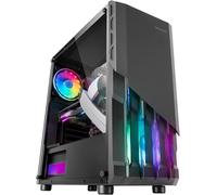 Mc-X2, Caja Pc Gaming Atx, Frontal Acero Frgb, 2 Ventiladores 12Cm Frgb, Ventana Lateral Completa, Negro[ZHUJ3845]