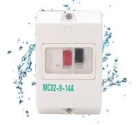 MC02-9-14a Disjoncteurs miniatures 220V/380V Commutateurs de protection de moteur étanches 50/60Hz Protection contre les fuites Commutateur d'air Composants électroniques