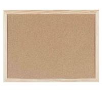 Bi-Office Budget - Tableau d'Affichage en Liège, 90 x 60 cm, Double Face, Panneau avec Cadre en Bois