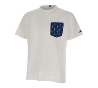 MC2 Saint Barth - Blanche Tiny Seahorse T-Shirt - Homme - Tops - Blanc - Taille: L
