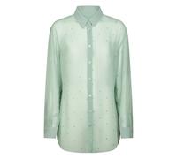 MC2 Saint Barth - Brigitte Shirt Georgette Strass 53 - Femme - Blouses et Chemises - Vert - Taille: 38 FR