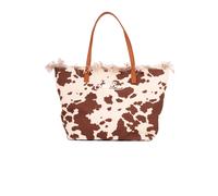 MC2 Saint Barth - City Bag Fringe Canvas Cow West - Femme - Sacs - Multicolore - Taille: ONE Size