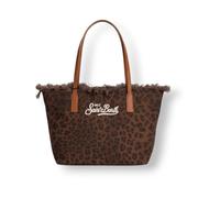 MC2 Saint Barth - City Bag Mid Fringe - Femme - Sacs - Brun - Taille: ONE Size