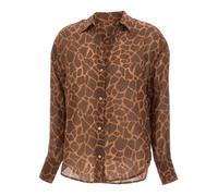 MC2 Saint Barth - Cristal Shirt - Femme - Blouses et Chemises - Brun - Taille: 38 FR