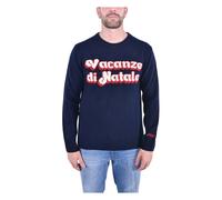 Saint Barth, Homme, Pulls, Bleu, Taille: M Heron Vacanze Logo