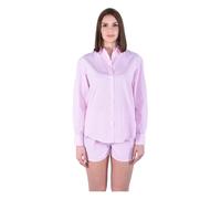 MC2 Saint Barth - Meredith Cotton SB Stripes V 21 Emb - Femme - Blouses et Chemises - Rose - Taille: 40 FR