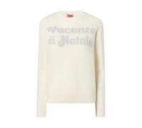 MC2 Saint Barth, Femme, Pulls, Beige, Taille: 38 FR Vacanze Logo Crewneck