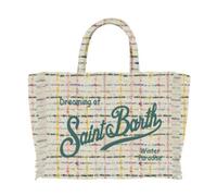 MC2 Saint Barth, Femme, Sacs, Beige, Taille: ONE Size Vanity Mini Tweed