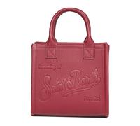 MC2 Saint Barth, Femme, Sacs, Rouge, Taille: ONE Size Sac à Bandoulière en Cuir Bordeaux avec Fermeture Éclair